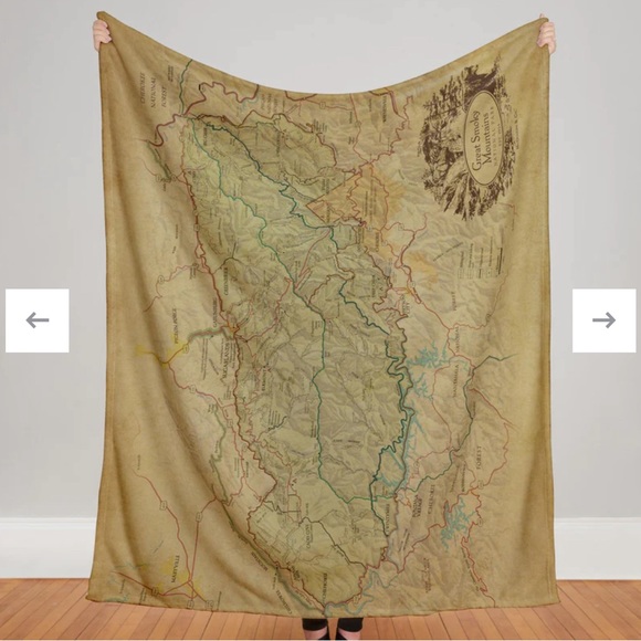 Great smoky mountains Tennessee blanket brand new - Picture 1 of 3